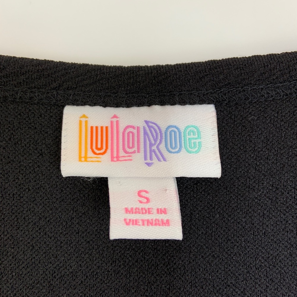 NWT LuLaRoe Nicole Dress Size Small Black Noir - Picture 2 of 8